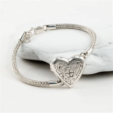 silver lockit bracelet.